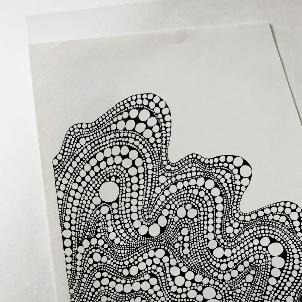 Abstract bubble drawing intuitive art pattern - Picture 2 of 2